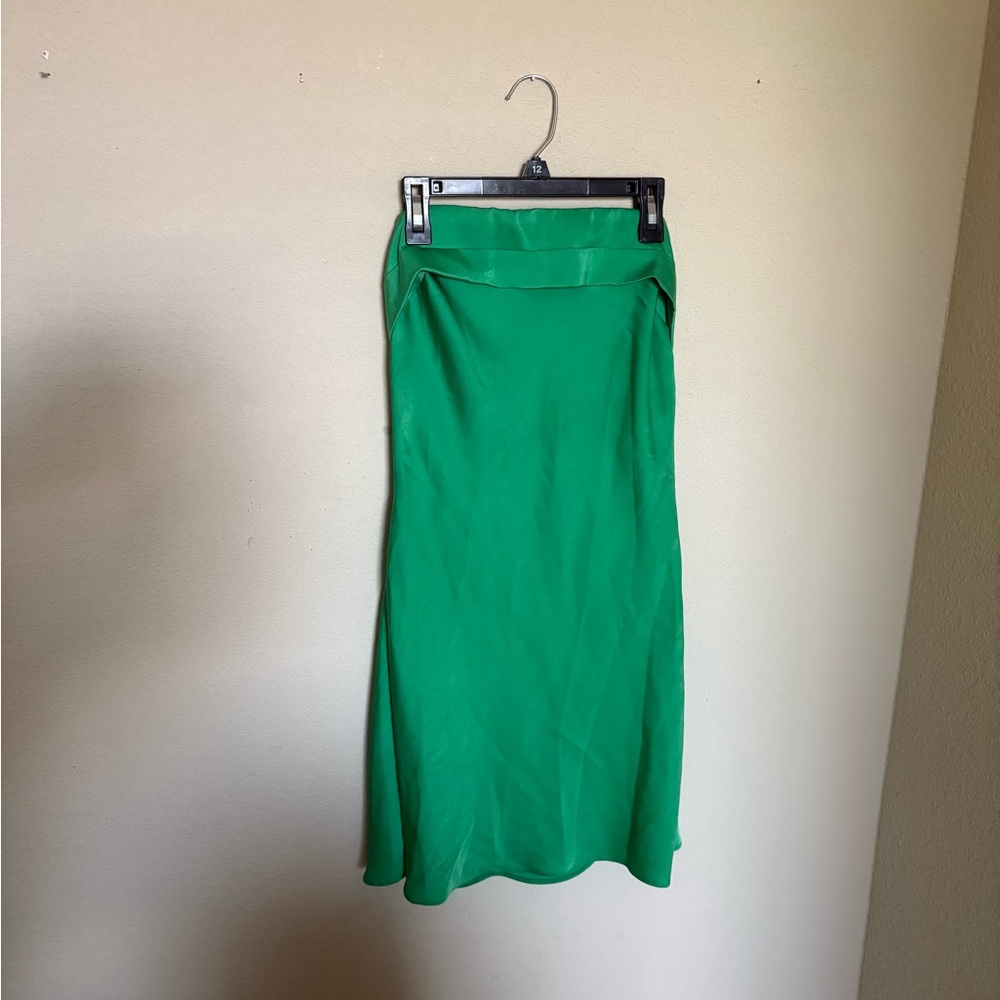 Green Strapless Mini Dress